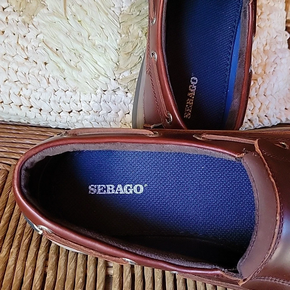 Sebago Bowman brown loafers, size 11.5M